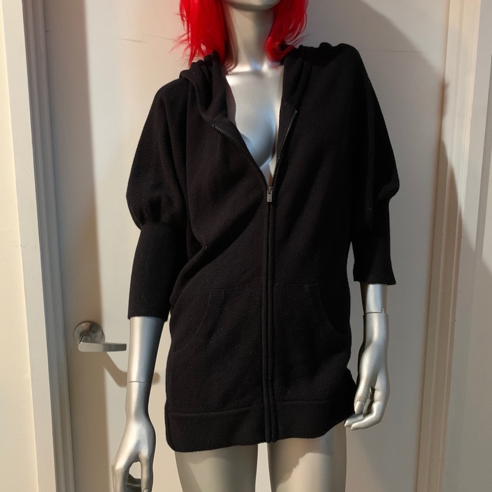 Lucy Black sweater with 3/4 sleeves